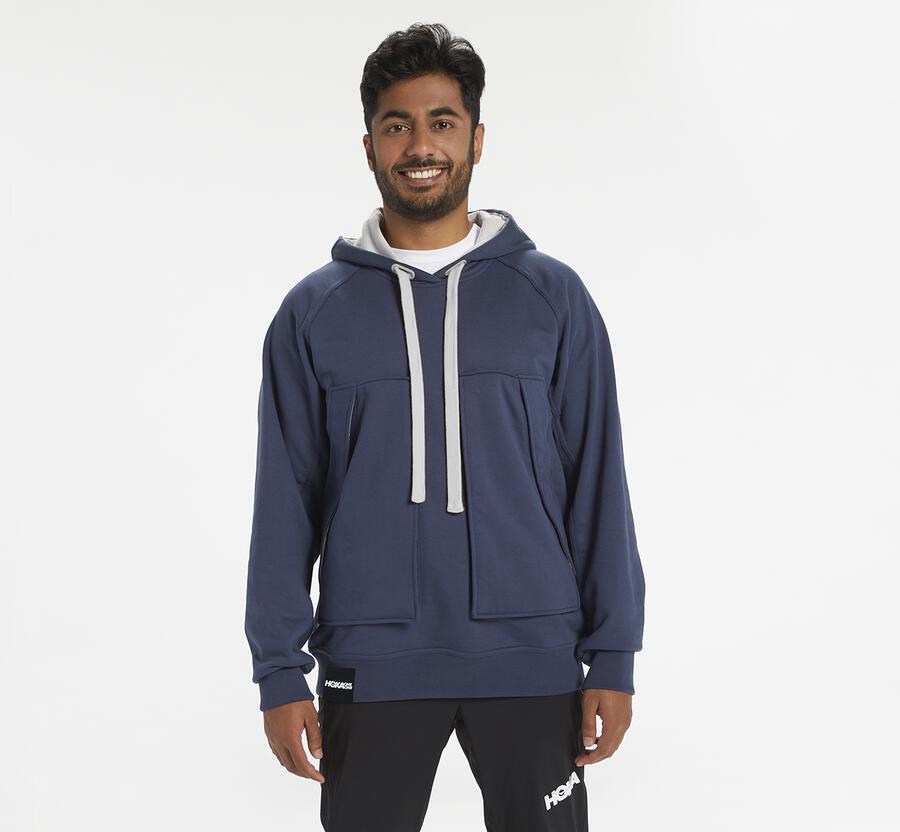 Hoka Mens Hoodie NZ - Hoka Bondi Navy (TRH163892)